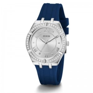 Guess GW0034L5 Cosmo Silver Blue Rubber