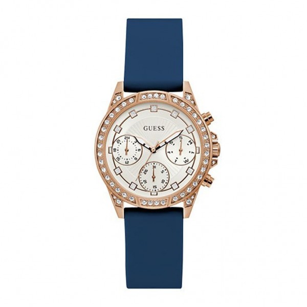 Guess GW0222L2 Rosegold Blue Rubber