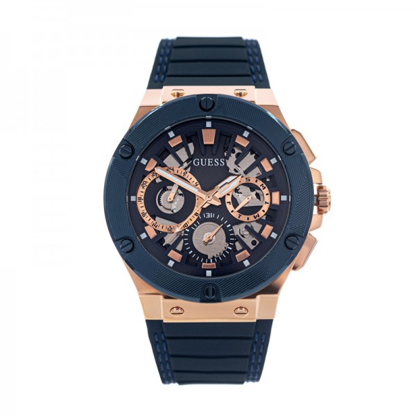 Guess GW0487G4 Rosegold Blue Rubber Navy Circuit