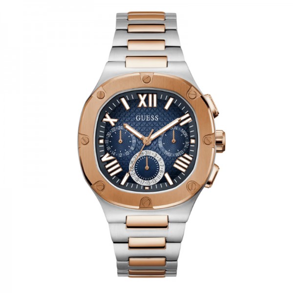 Guess GW0572G4 Silver Rosegold Blue Dial Headline