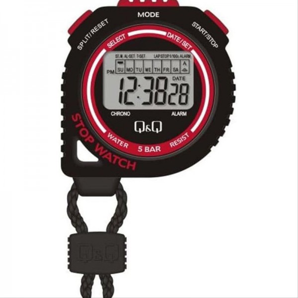 Q&Q HS48J003Y Red stopwatch