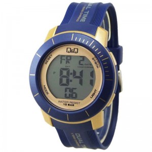 Q&Q M166J803Y Rosegold Blue Man