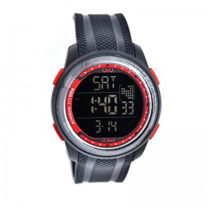 Q&Q M178J810Y Black Red Man