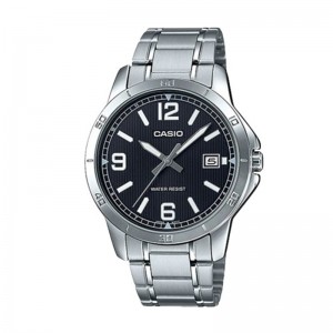 Casio MTP-V004D-1B2UDF Silver Black Man Steel