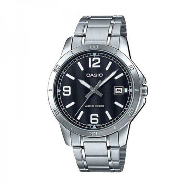 Casio MTP-V004D-1B2UDF Silver Black Man Steel