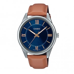 Casio MTP-V005L-2B5UDF Silver Brown