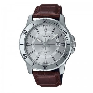 Casio MTP-VD01L-7CVUDF Silver Brown