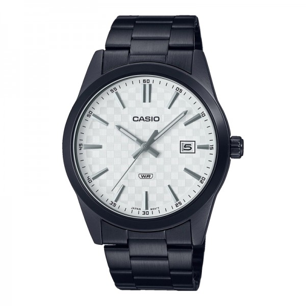 Casio MTP-VD03B-7AUDF Black White Steel