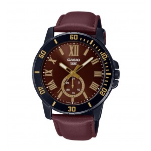 Casio MTP-VD200BL-5BUDF Black Brown
