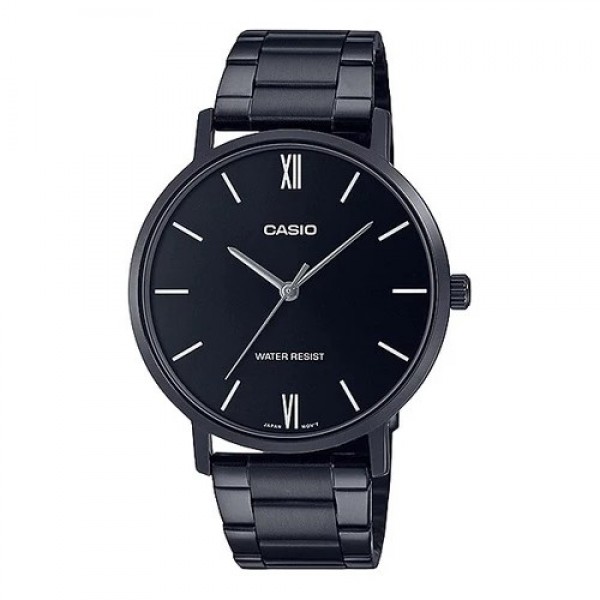 Casio MTP-VT01B-1BUDF Black Steel