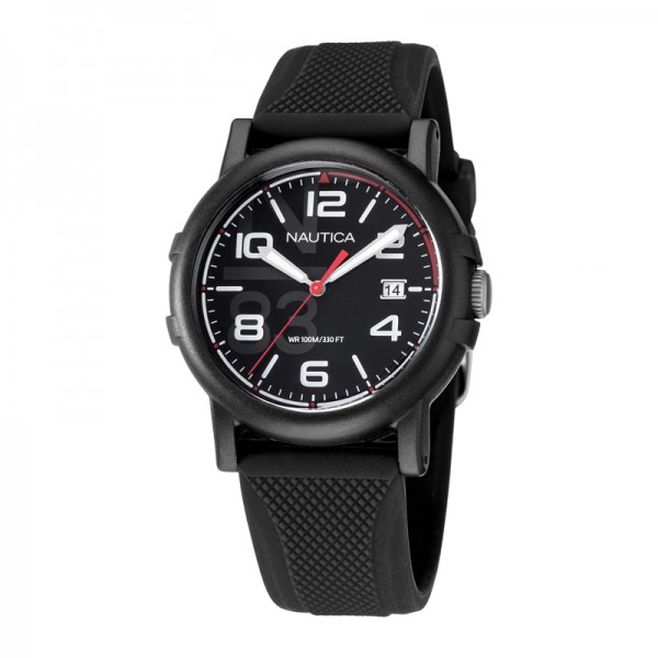 Nautica NAPEPF108 Full Black Rubber Lady