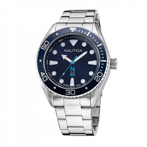 Nautica NAPFWF118 Silver Blue Steel