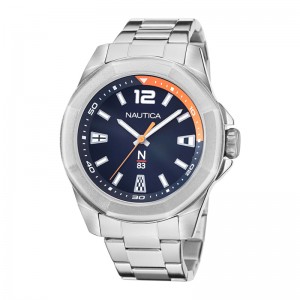Nautica NAPTBF103 Silver Blue Steel