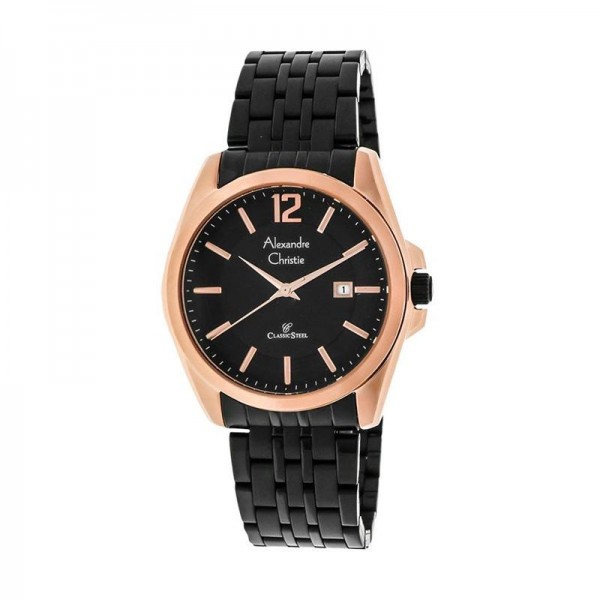 Alexandre Christie AC 8455 Rosegold Black Lady LDBBRBA