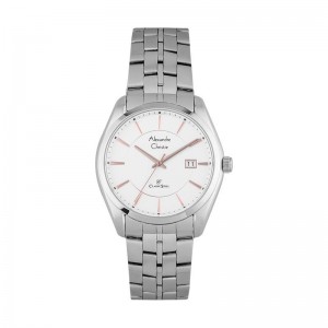 Alexandre Christie AC 8578 Silver White Rosegold Lady LDBSSSLRG