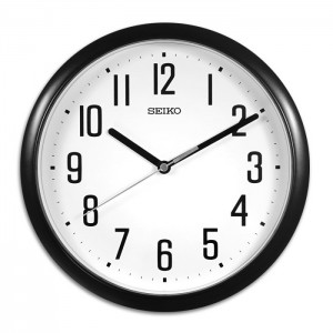 Jam Dinding Seiko QHA005K Black Ring