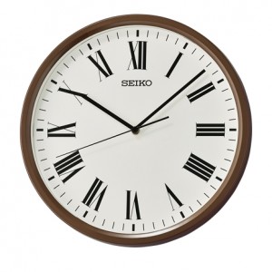 Jam Dinding Seiko QHA009B Brown