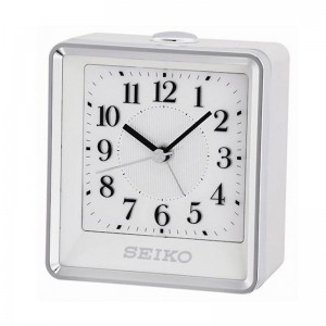Jam Meja Weker Seiko QHE142W White