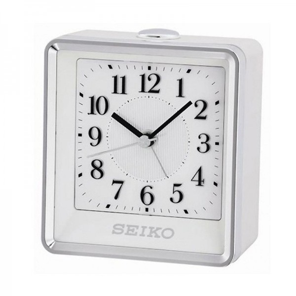 Jam Meja Weker Seiko QHE142W White