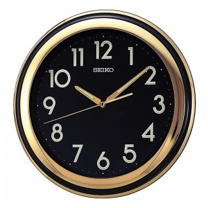 JAM DINDING SEIKO QXA578F NUMERIC BLACK GOLD