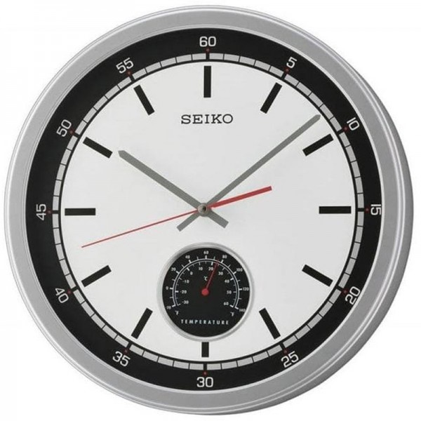 Jam Dinding Seiko QXA696S Thermometer