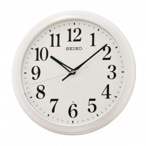 Jam Dinding Seiko QXA776W White Auto Light Lampu Otomatis