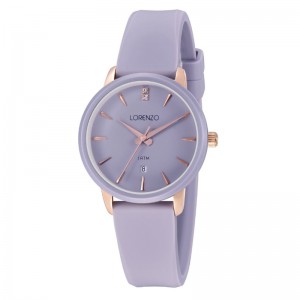 Lorenzo R-7127L-RPU Rosegold Purple Rubber