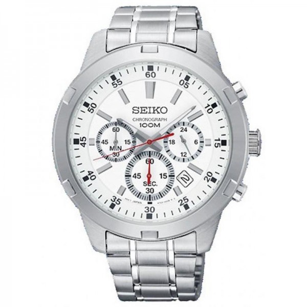 Seiko SKS601P1 Chronograph Silver White