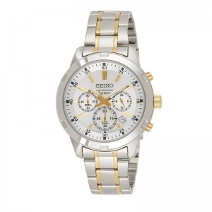 Seiko SKS607P1 Chronograph Silver White Gold