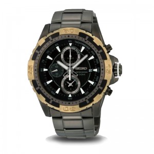 Seiko SNDC24 SNDC24P1 Black Gold