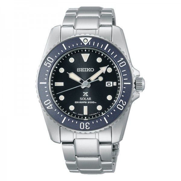 Seiko Prospex Solar SNE569P1 Scuba Diver 200m Black Dial SNE569