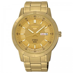 Seiko SNKN62K1 Full Gold Day Date 
