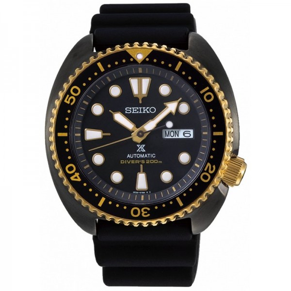 Seiko Prospex Turtle Abalon Night SRPD46 SRPD46K1 Black Gold