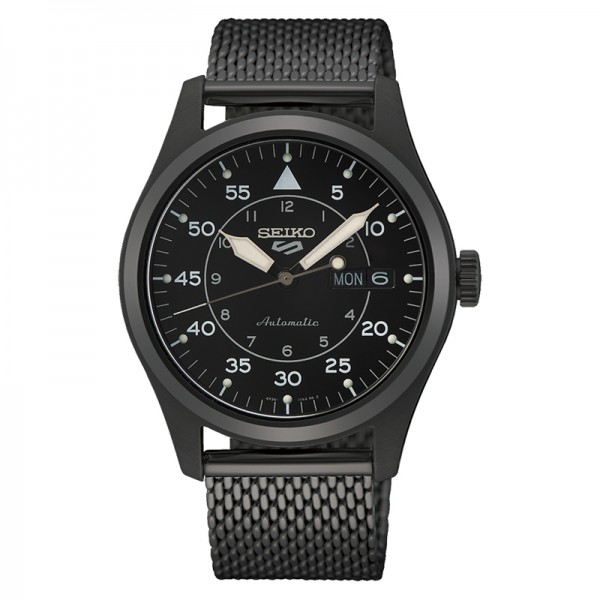 Seiko SRPH25K1 SRPH25 Automatic Black Tali Pasir