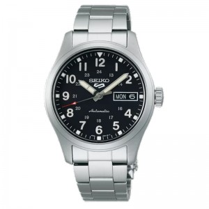 Seiko SRPJ81K1 SRPJ81 Silver Black Automatic