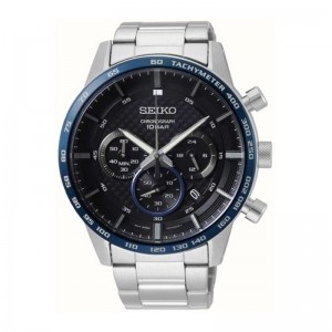 Seiko SSB357P1 SSB357 Sport Black Dial Stainless Steel