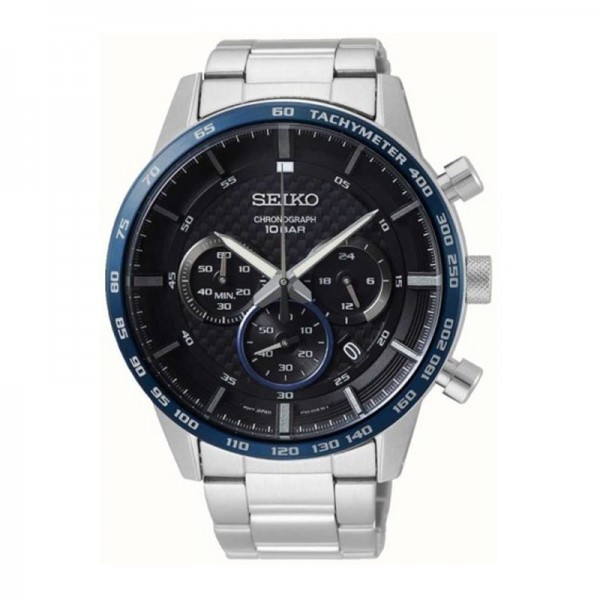 Seiko SSB357P1 SSB357 Sport Black Dial Stainless Steel