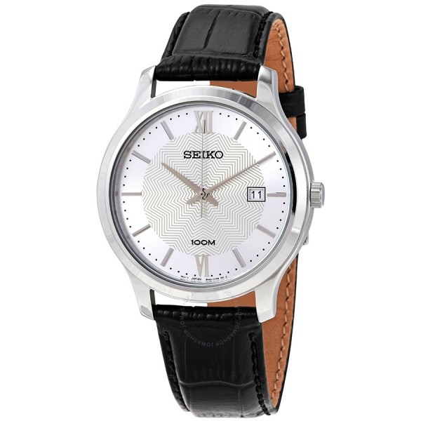 Seiko SUR297P1 SUR297 Silver Black Man