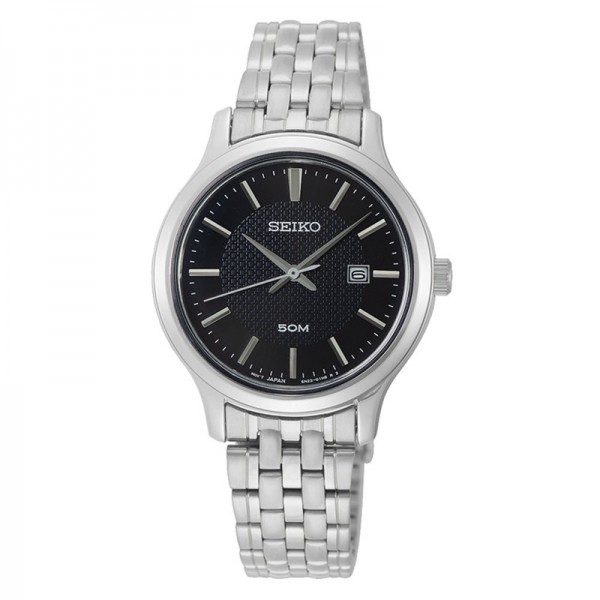 Seiko SUR649P1 SUR649 Silver Black Lady