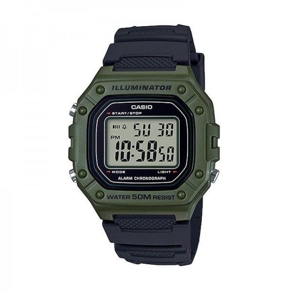 Casio W-218H-3AVDF Green