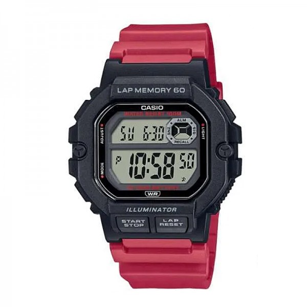 CASIO WS-1400H-4AVDF Red Rubber