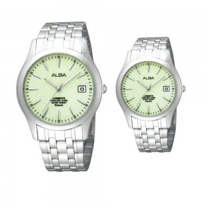 Alba AXHK99X1&AXT861X1 Silver Green Dial