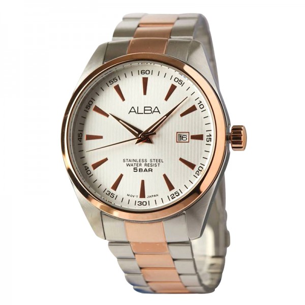 Alba AG8394X1 Silver Rosegold Man