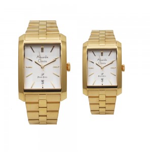 Alexandre Christie AC 1019 Gold White Couple