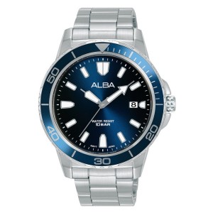 ALBA AS9U11X1 AS9U11 Silver Blue Dial Simple