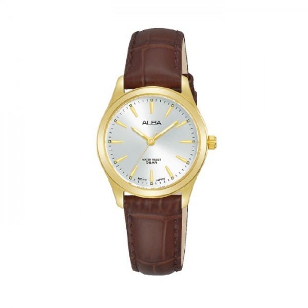 ALBA ARX142X1 ARX142 Gold Brown Leather Lady ALBA ARX142X1 ARX142 Gold Brown Leather Lady