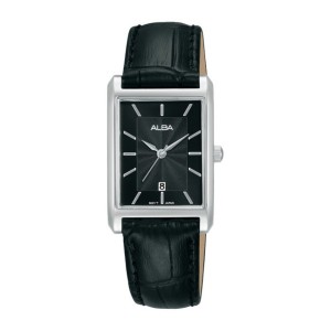 ALBA AH7DH5X1 AH7DH5 Silver Black Leather Lady