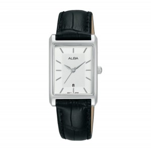ALBA AH7DH7X1 AH7DH7 Silver White Black Leather Lady