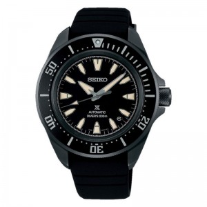Seiko Prospex SRPL15K1 Diver Samurai Shog-Urai Black Dial Black Silicone Strap