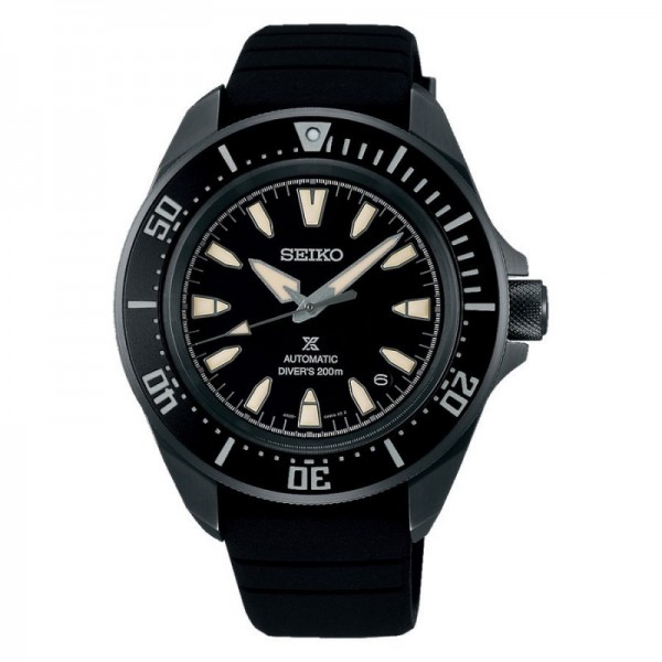 Seiko SRPL15K1 Prospex Diver Samurai Shog-Urai Black Dial Black Silicone Strap